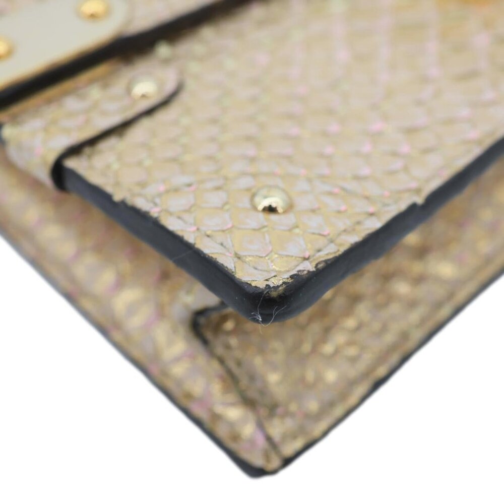 Louis Vuitton Trunk Python Leather Chain Wallet S… - image 6